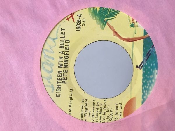 PETE WINGFIELD/EIGHTEEN WITH A BULLET.SHADOW OF A DOUBT シングルレコード拍卖