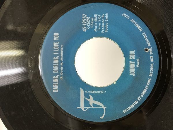 JOHNNY SOUL/DARLING DARLING I LOVE YOU. I WANT SOME シングルレコード拍卖