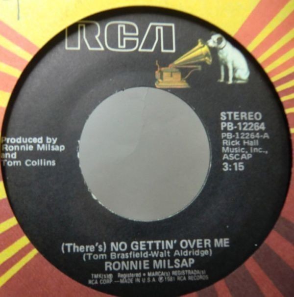 RONNIE MILSAP/NO GETTING OVER ME シングレコード拍卖