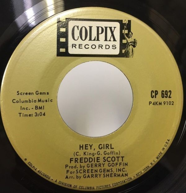 FREDDIE SCOTT/HEY GIRL シングルレコード拍卖