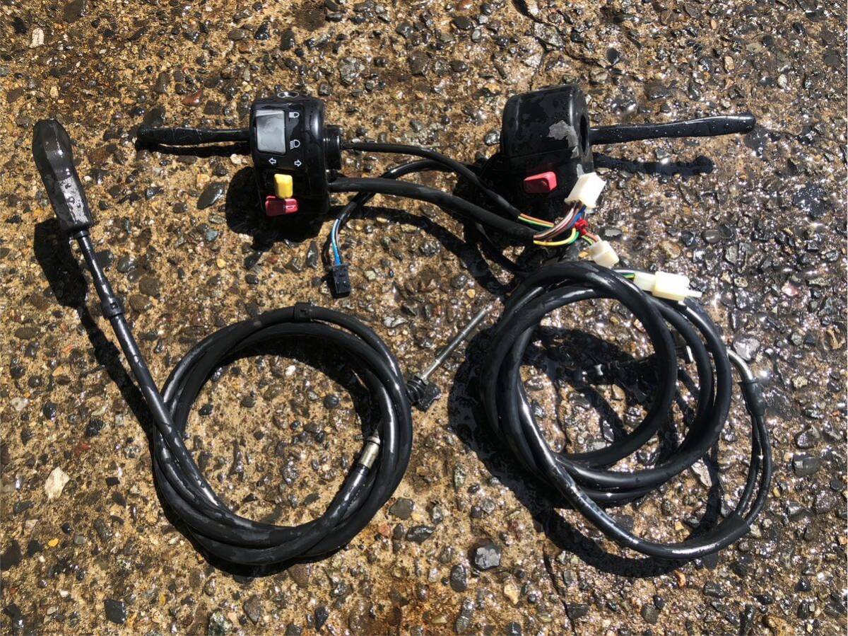 【54345】 ヤマハ ジョグ SA36J (8390番台〜) ハンドルスイッチ 左右スイッチ ブレーキレバー ワイヤー類拍卖