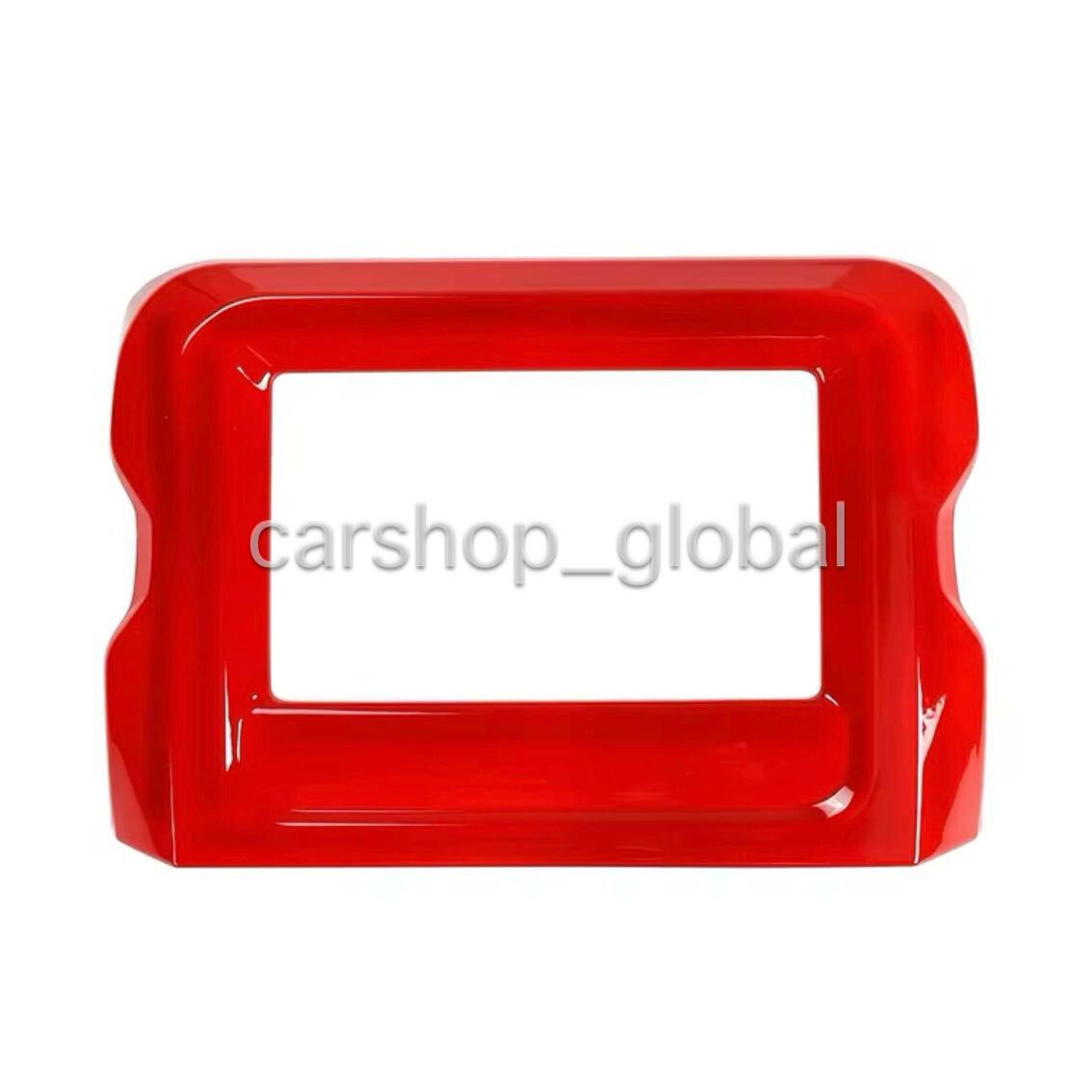 ジープ ラングラー JL ナビフレーム レッド パネル トリム カバー 7インチナビ対応 2018年〜2021年 スポーツ/ウィリス等拍卖