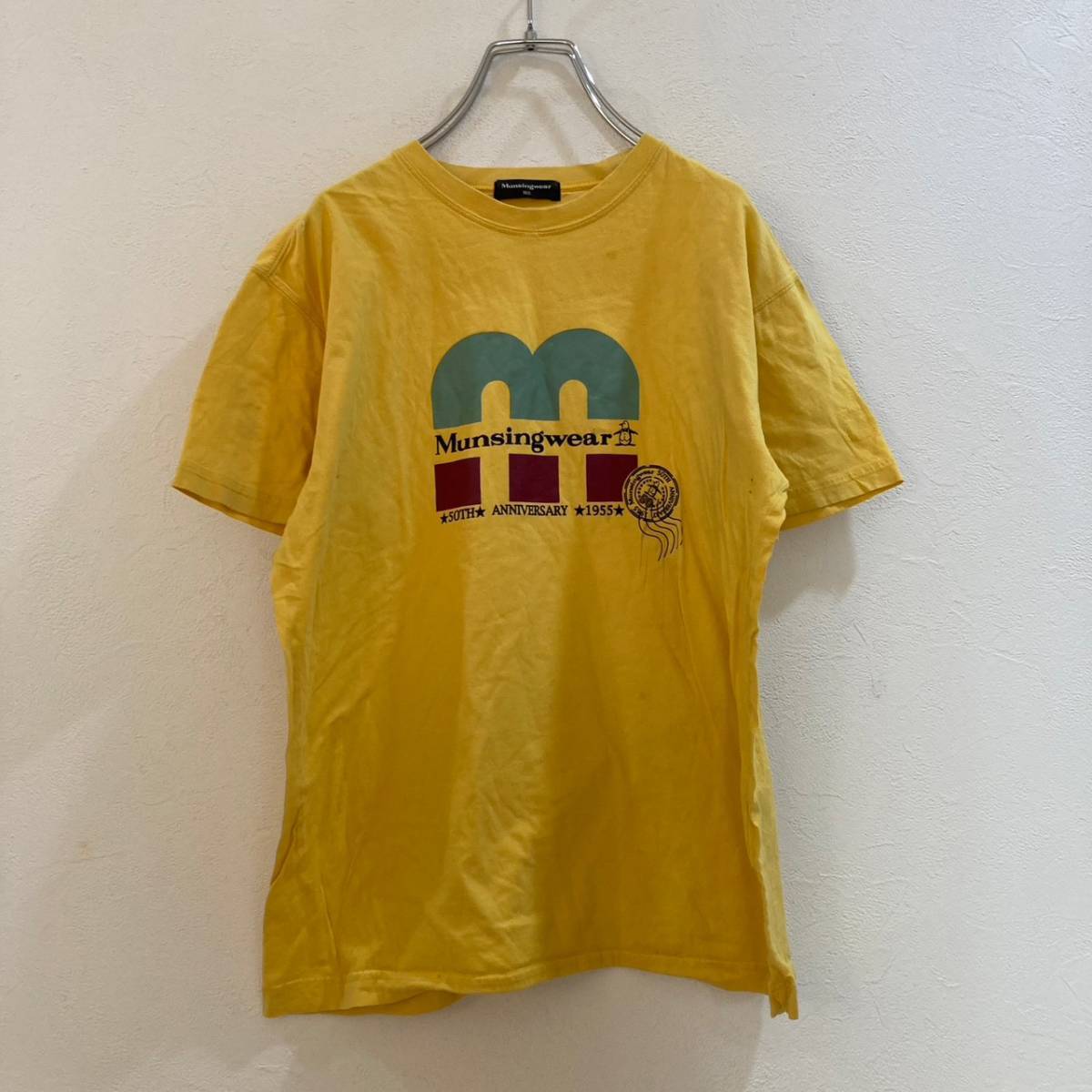 Munsing wear/マンシングウェア 半袖Tシャツ イエロー 黄色 ジュニア 160拍卖