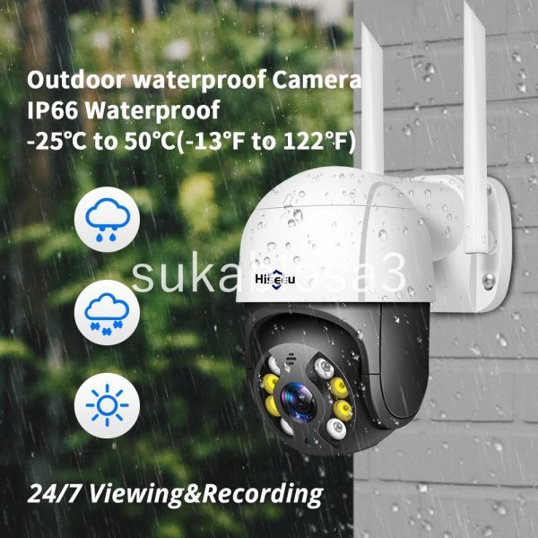 TA139:★人気商品★Hiseeu 4K 8MP PTZ IPカメラ 屋外スピードドーム 1080P ONVIF 5倍デジタルズーム WIFIビデオ CCTV監視カメラ iCsee拍卖