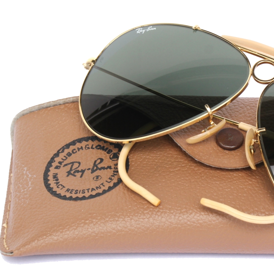 (33802)極上美品USA製B&LボシュロムRayBanレイバンSHOOTERシューター62mm(サングラスアメリカ製70s80s90s砂打G-15オールドヴィンテージ620)拍卖