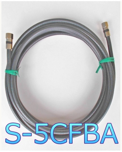 F□4K8K 3.2GHz対応 5m 新品 ピン付き防水FF型 圧縮コネクター付S5C-FBA アンテナケーブル BK□P圧縮FF5CFBA_5m_jacd拍卖