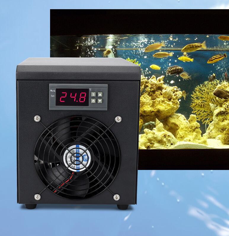 水槽用クーラー 60L 調整可能 ウォータークーラ 冷却チラー パイプ付き 循環ポンプ付 き 水冷設備 デジタル表示 恒温 低ノイズ 省エネルギ拍卖