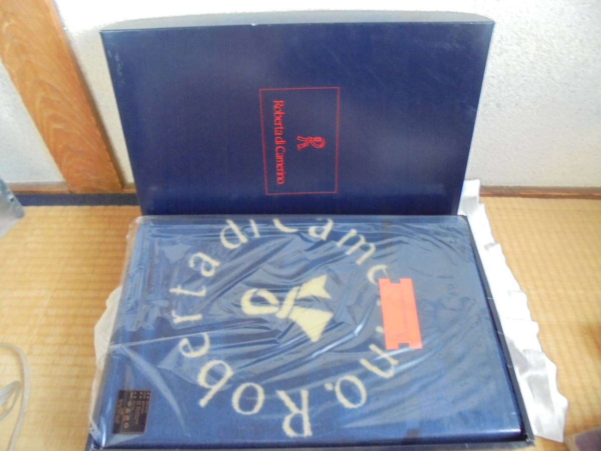 スローケット-小毛布or膝掛け・ミニブランケット-/Roberta di Camerio/80cm×140cm/日本製/箱入未使用品-長期保管品拍卖