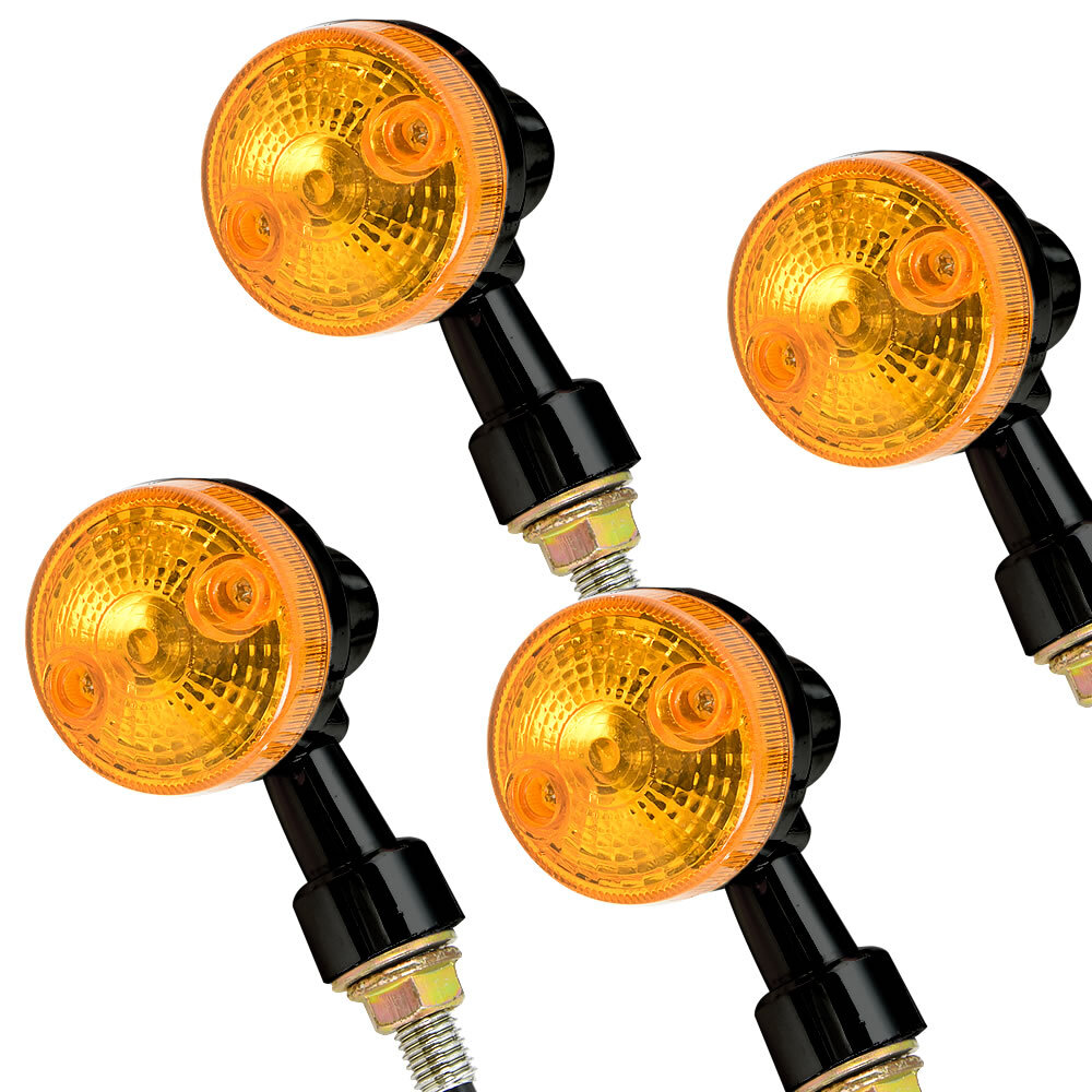 エストレヤRS Dトラッカー ウインカー ウィンカー 4個セット ブラック オレンジレンズ アンバーレンズ Z2タイプ 丸型拍卖