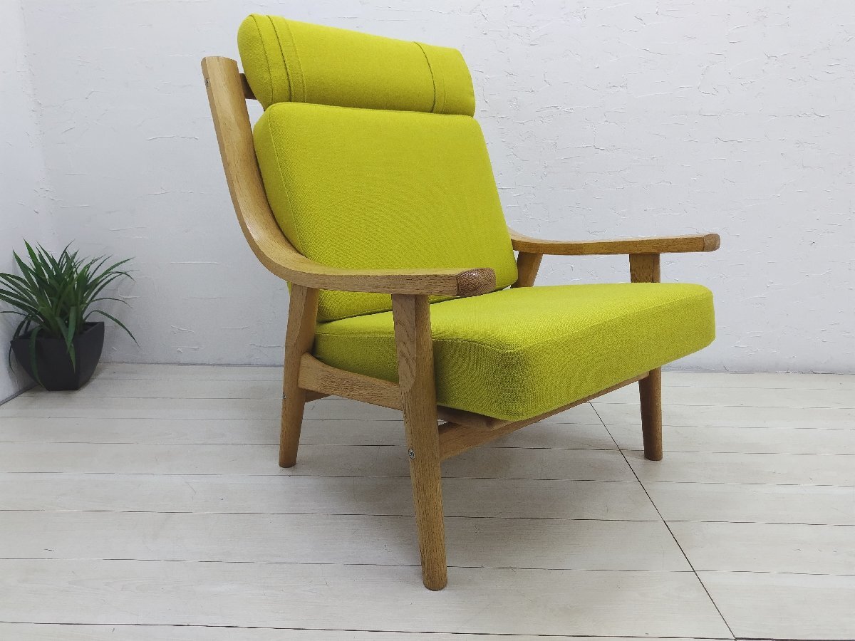 【希少】GETAMA ゲタマ GE530 イージーチェア ハンス・J・ウェグナー パーソナルチェア ビンテージ 北欧家具 デンマーク 名作家具拍卖