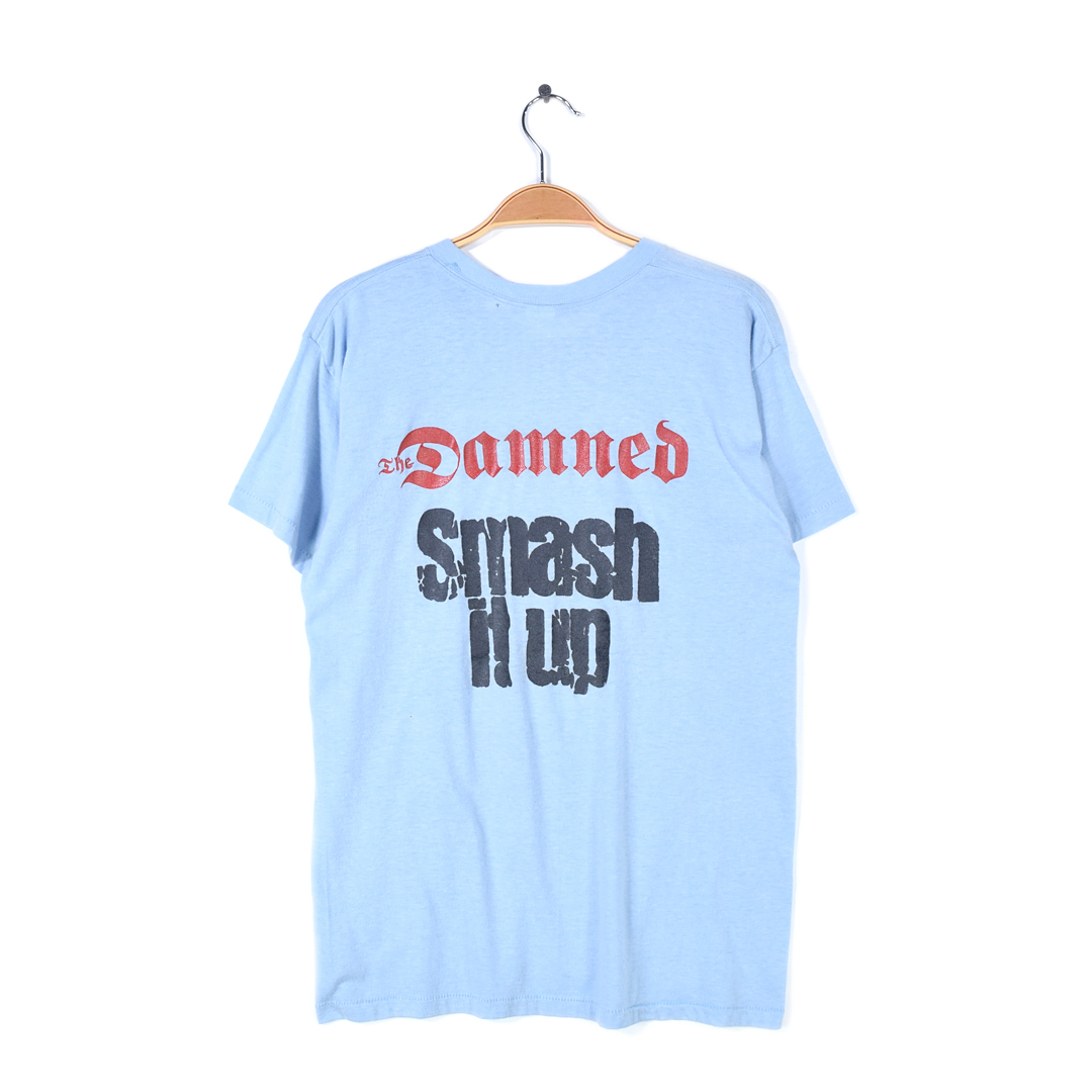 【送料無料】70s ダムド ヴィンテージTシャツ バンドTシャツ ポケT 1979 DAMNED SMASH IT UP サイズL 古着 @AAC1028拍卖
