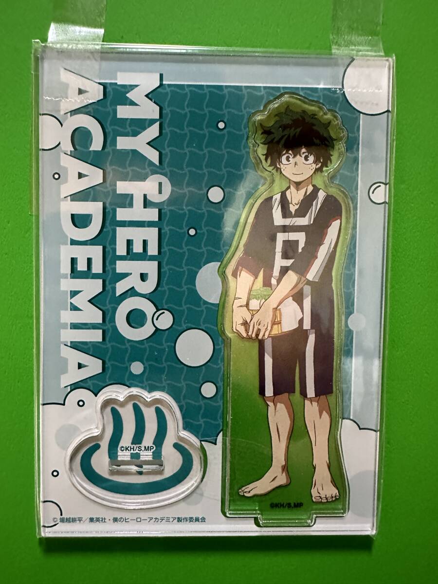 極楽湯x僕のヒーローアカデミア アクリルスタンド お風呂ver. 緑谷出久拍卖