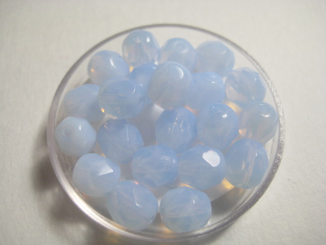 チェコFP☆ベビーブルー☆6mm☆100個☆追加可能拍卖