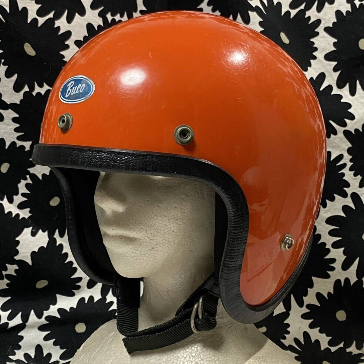 Buco ENDURO 70’s ビンテージヘルメット Mシェル 約59㎝〜61㎝ Buco BELL McHAL ショベル パン アイアン拍卖