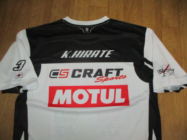 ニスモ・CRAFT・スーパーGT・B-Maxレーシング・HYOD・ヒョウドウ チームドライTシャツ サイズM 新同美中古 ジャケット・モチュール拍卖