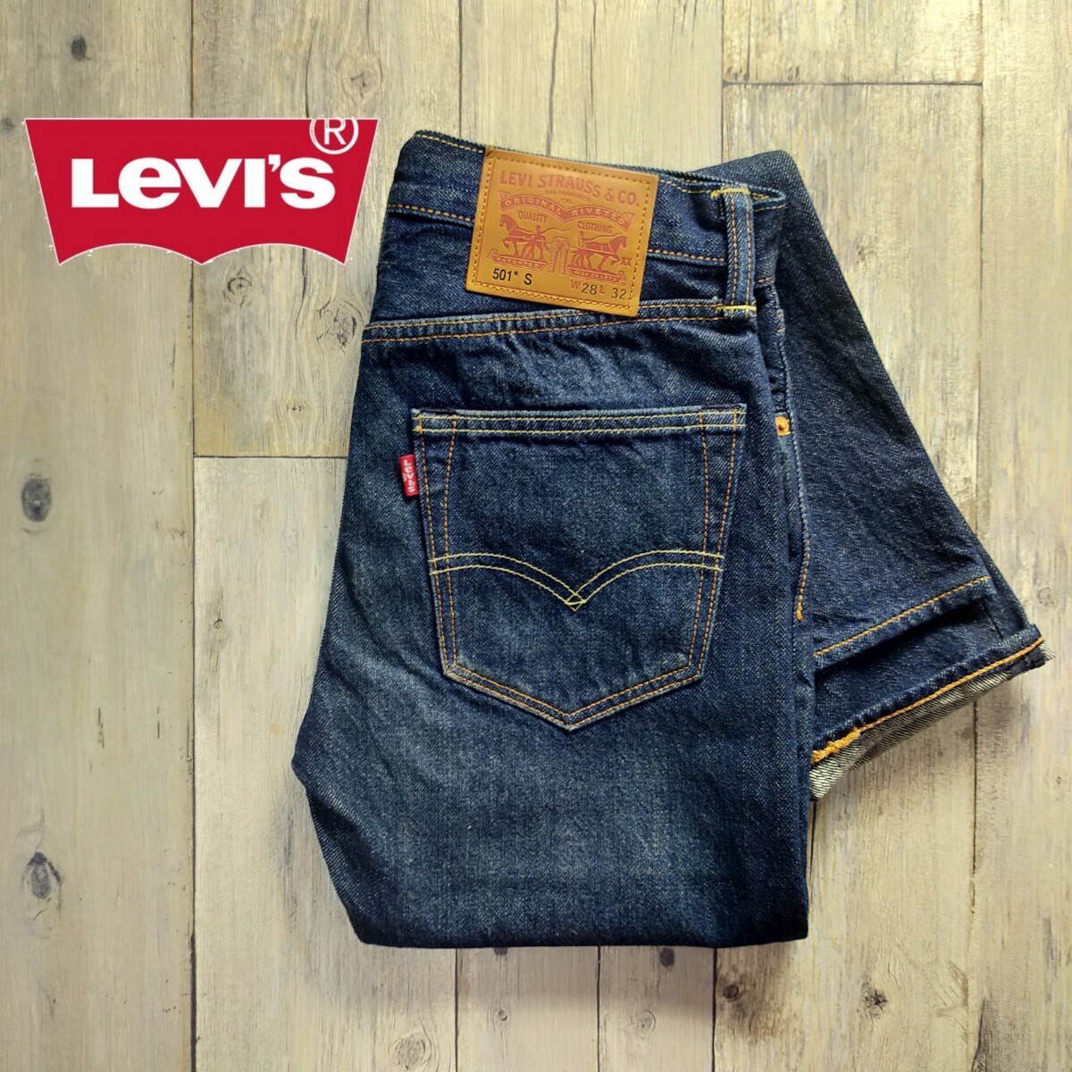 美品☆Levis リーバイス☆501S SKINNY USED加工 34268-0003 W28 S1822拍卖