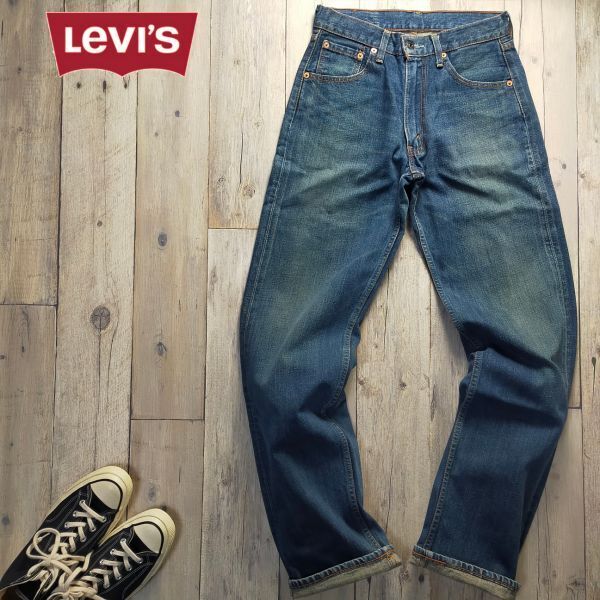 01年☆Levis リーバイス☆503 USED加工 ストレート デニム W28 S562拍卖