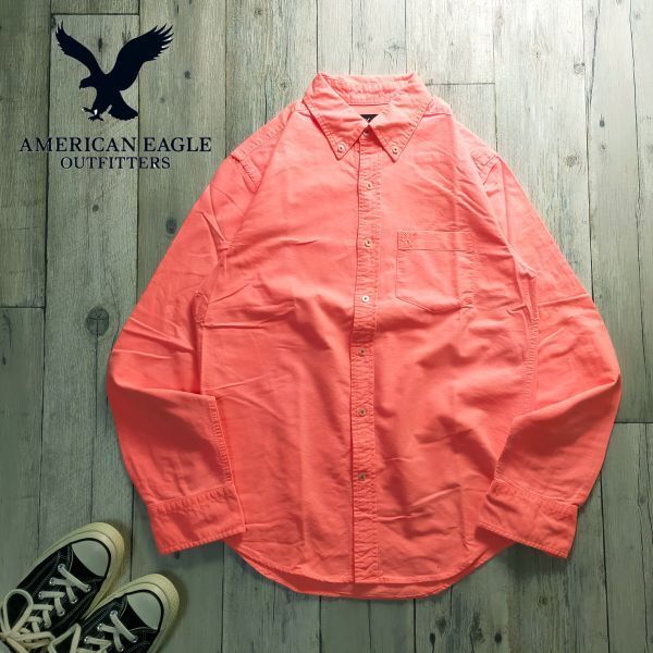 ☆AMERICAN EAGRE アメリカンイーグル☆B.D 長袖シャツ CLASSIC FIT (S) S1534拍卖