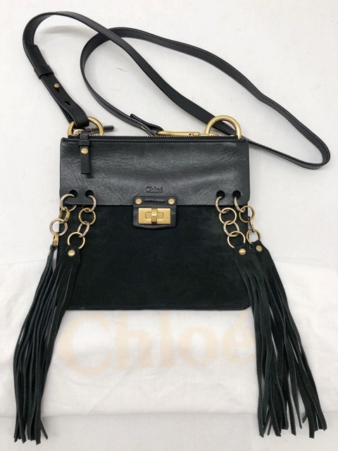 Chlo〓(クロエ) JANE CROSSBODY BAG ジェーン タッセル フリンジ ショルダーバッグ スエード レザー 【64675-007】拍卖