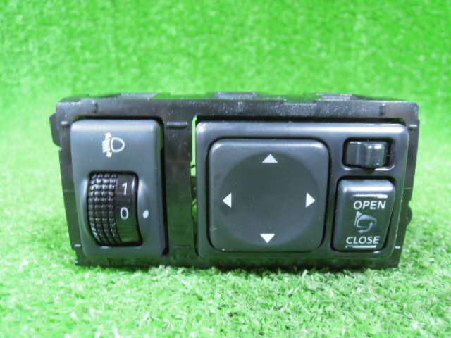 日産 セレナ FNC26 電動格納 ドアミラースイッチ 中古 E910-5171-100 配線14本 カプラー付き レベライザー付き 13594拍卖