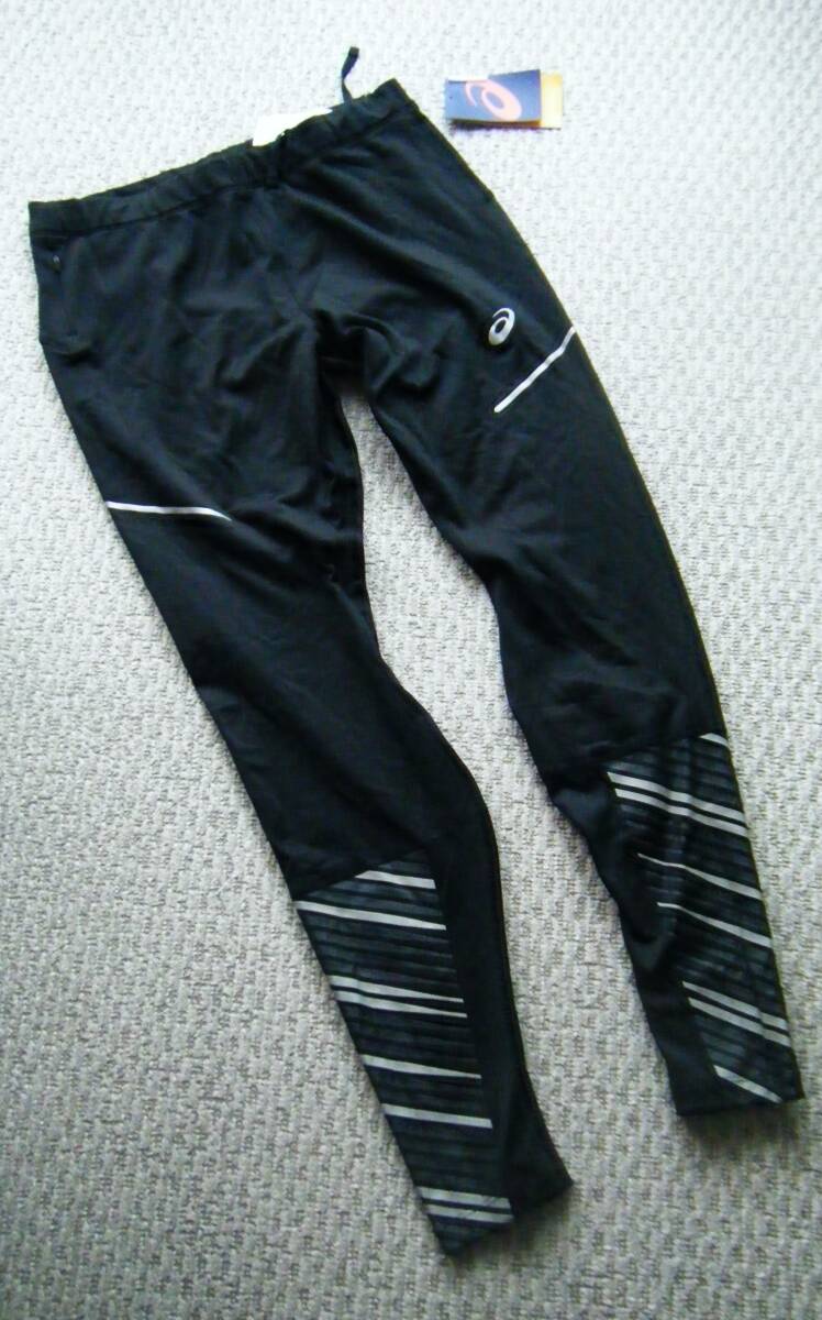 ☆タグ付き未使用品☆ asicsアシックス ランニングウインタータイツ ブラック XLサイズ拍卖