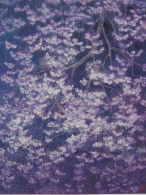 寺田正、【洛北惜春】、希少画集画、風景、自然、さくら、桜、人気作家、新品額・額装付、送料無料、lap拍卖