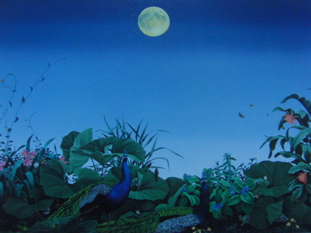 北 久美子【新涼の刻】、希少画集画、状態良好、新品額装付、送料無料、美品、soma拍卖