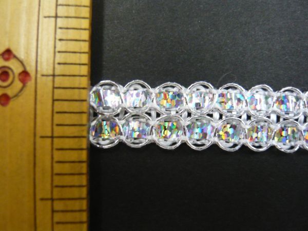 ●(NH020)1.3cm幅の2段ブレード(5m)ーシルバー拍卖