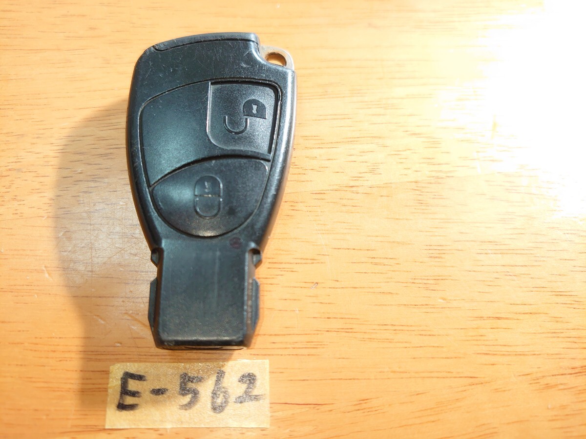 E-562 メルセデスベンツ 純正 スマートキー 2ボタン キーレス リモコン Aクラス Bクラス Mercedes Benz ベンツ 周波数確認済み拍卖