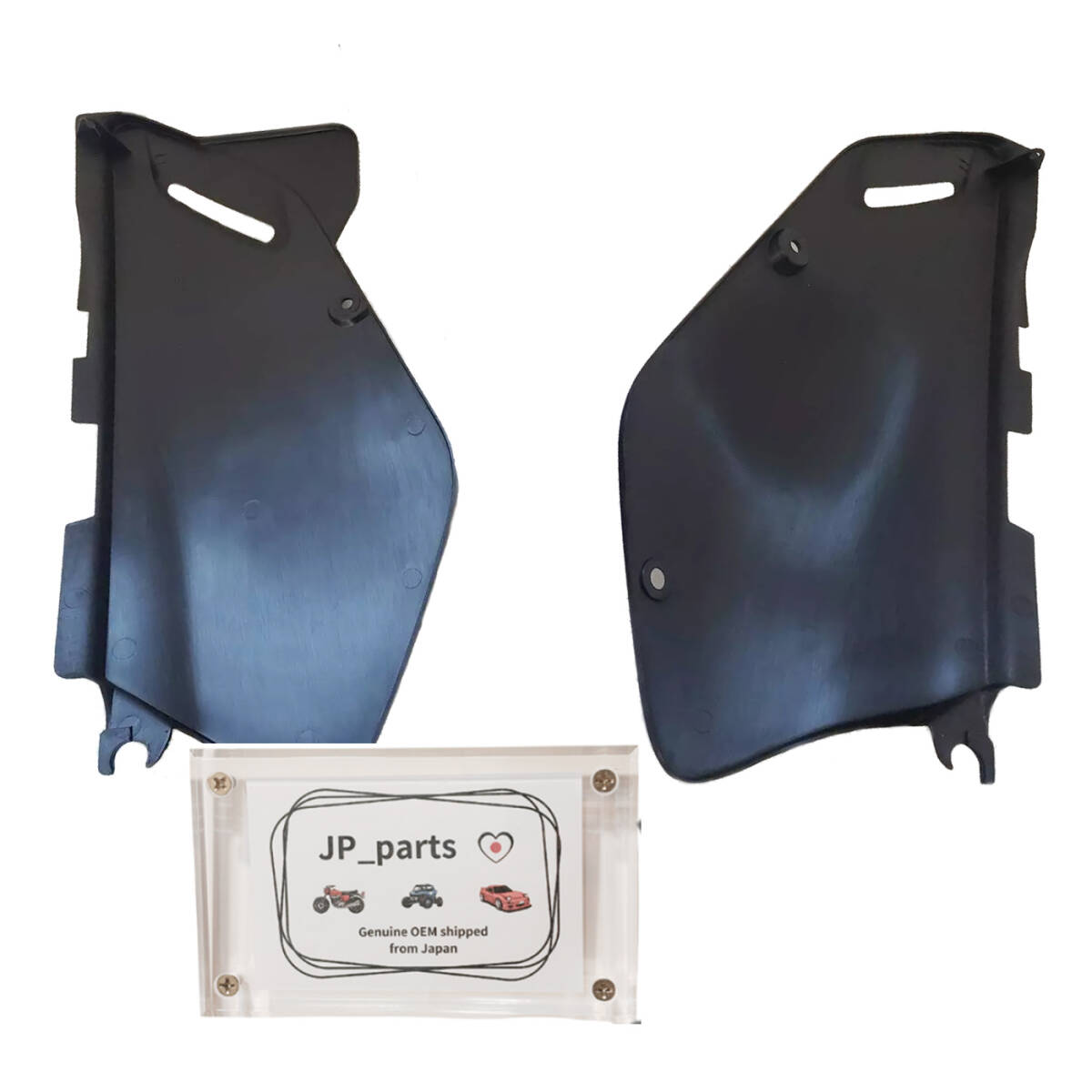 スズキ 純正 DR650SE ブラックサイドフレームカバー LH RH OEM 左右セット 5拍卖