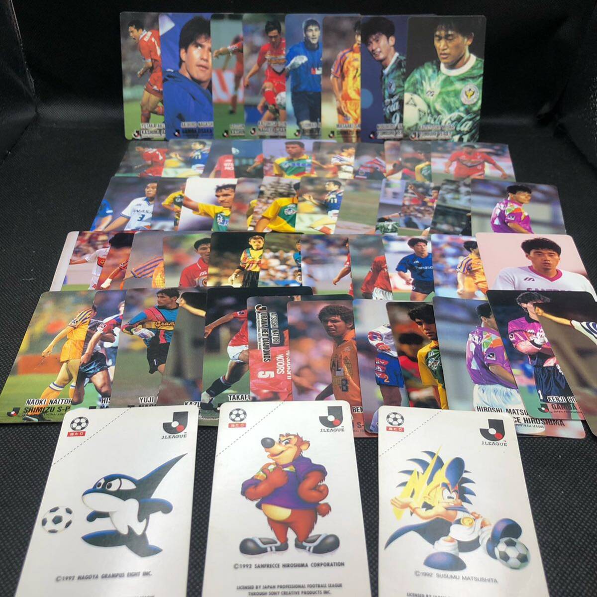 カルビー Jリーグ 1993年 55枚 まとめ売り 当たりカード 3枚あり拍卖