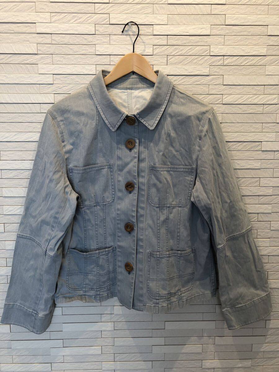 RIPPTION デニム調ジャケット 薄水色拍卖