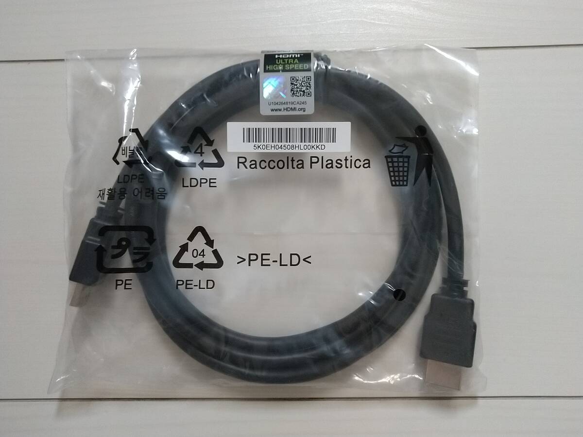 ★新品・未開封品『BENQ 高品質HDMIケーブル 2.1規格 1.5m 8K/60Hz 4K/144Hz HDR 対応 ブラック』送料無料★拍卖