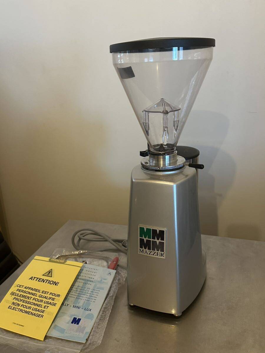 MAZZER マッツァー LUIGI Spa SUPER JOLLY TIMER エスプレッソ コーヒーミル 業務用 中古 T7619608 イタリア製 保管品 エスプレッソ拍卖