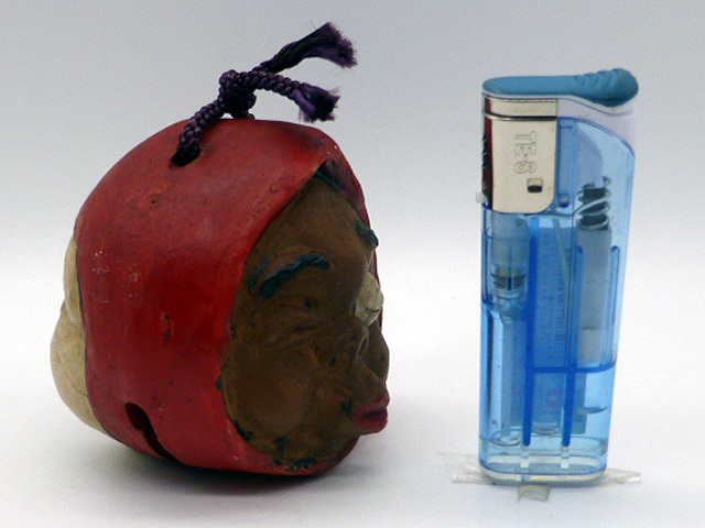 da40 郷土玩具 おかめ ひょっとこ 二面土鈴・オブジェ/置物・240909拍卖