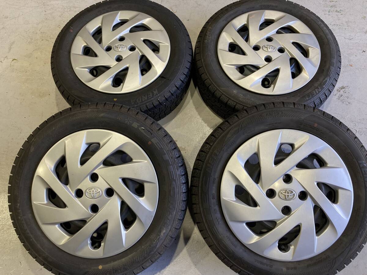 4本 トヨタ アクア 純正 スタッドレスSET 15インチ 4H100 5J+39 175/65R15 バリ山 スペイド ポルテ ヤリス拍卖