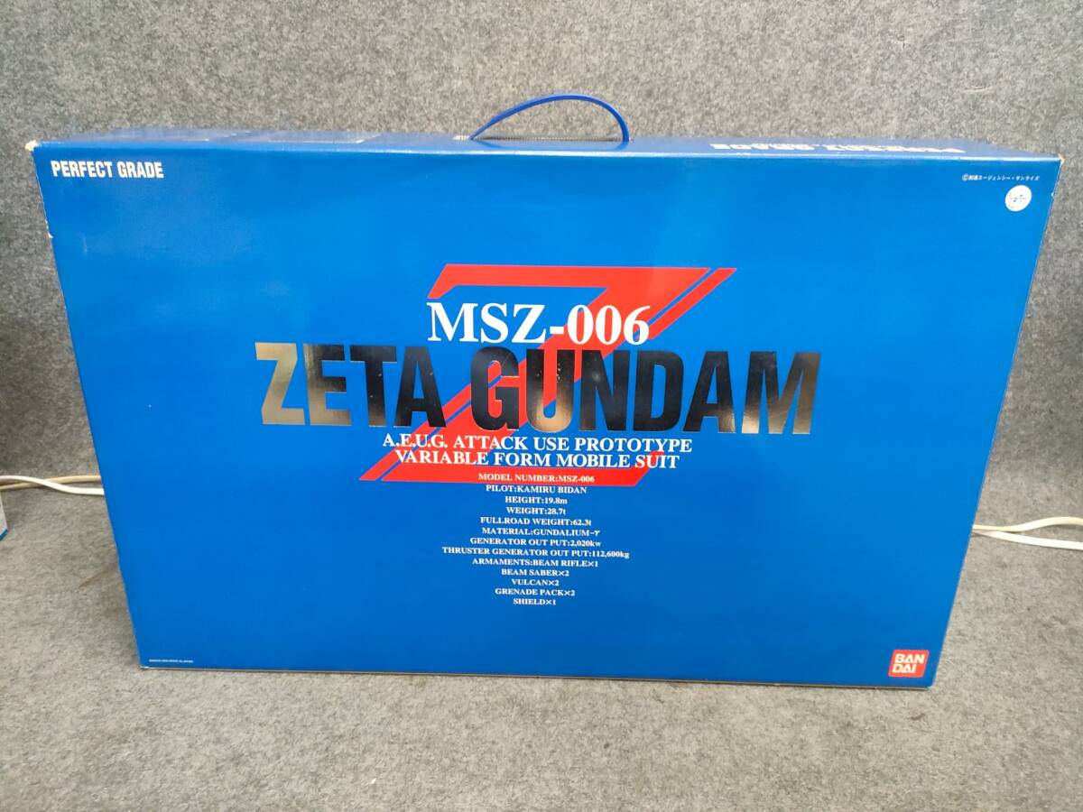 BANDAI バンダイ パーフェクトグレードモデル 1/60スケール MSZ-006 ZETA GUNDAM 機動戦士Zガンダム プラモデル拍卖