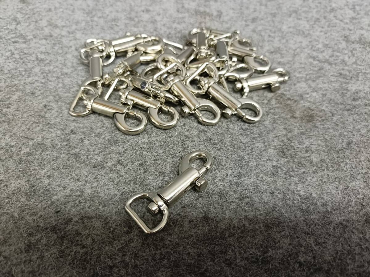 鉄砲ナスカン 小サイズ カラビナ キーホルダーパーツ 19個セット拍卖