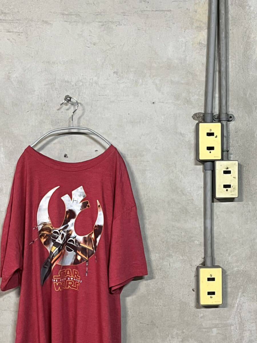 00s 2000年代 y2k STARWARS スターウォーズ フォースの覚醒 Tシャツ XXL レア USA 古着 大きいサイズ ビッグサイズ シルエット 半袖拍卖