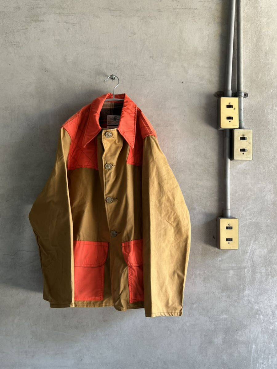60s 60年代 70s 70年代 BLACK SHEEP hunting clothing シューティング ハンティング ジャケット JKT 切り替え パチポケ キャンバス USA拍卖