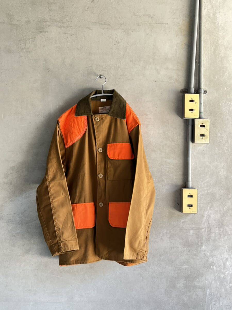 70s 70年代 80s 80年代 SAFTBAK シューティング ハンティング ジャケット JKT 切り替え キャンバス コーデュロイ USA 古着 フィッシング拍卖