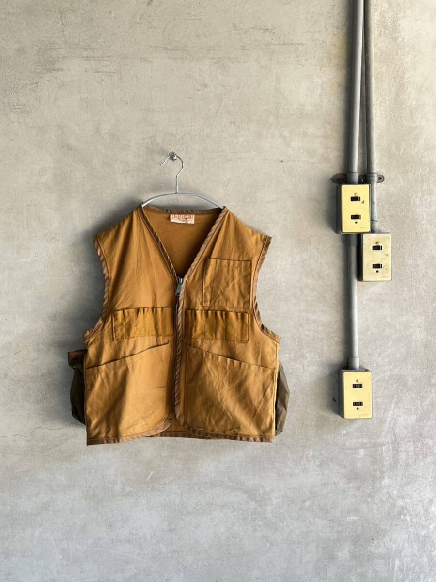 60s 60年代 70s 70年代 SAFTBAK ビンテージ ハンティング ベスト シューティング 古着 ガンポケット 古着 OLD ストリート ワークUSA拍卖