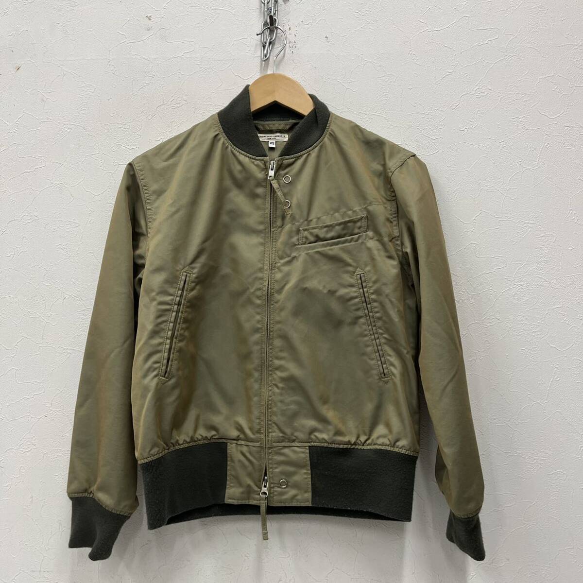 (21)Engineered Garments Aviator Jacket Nyco Poplin エンジニアドガーメンツ ジャケット XS ウール カーキ拍卖