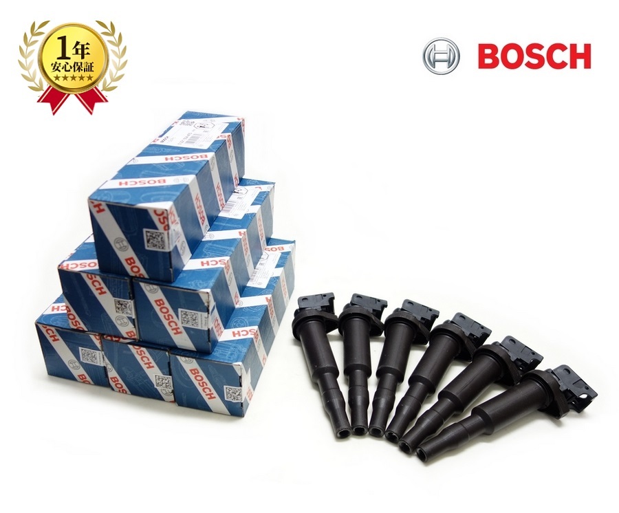 BMW F10 F11 F07 F12 F13 F06 F01 F02 イグニッションコイル 6本セット 12138616153 / 12131712219 BOSCH製 新品 即納 純正OEM拍卖