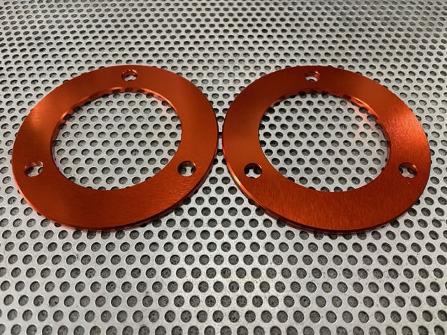 S15 シルビア フロントアッパー補強プレート 2枚 オレンジ スーパーナウ拍卖