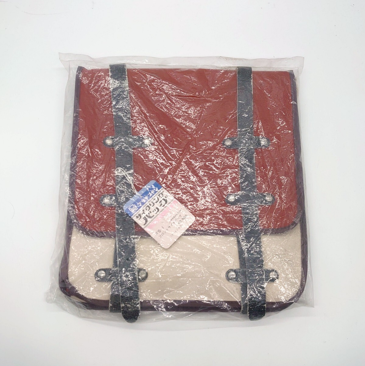 BRIDGESTONE ブリヂストン サイクリングバッグ SF-1 フロントサイドバッグ 自転車 キャンバス レッド 昭和レトロ 当時物 レア tp-24x929拍卖