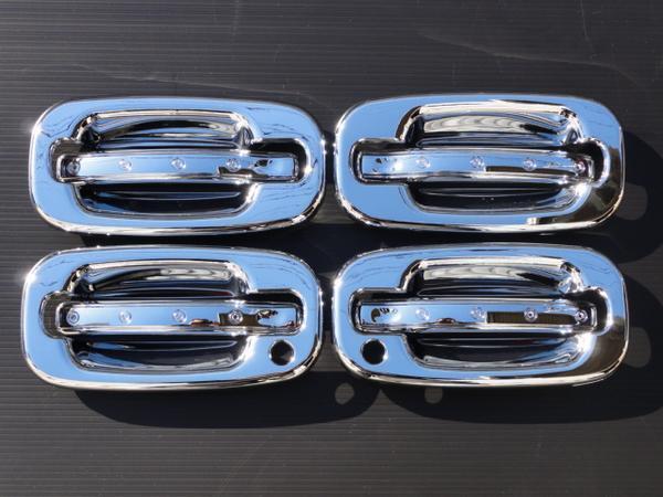 クロームメッキ ドアノブ ドアハンドル カバー GMC デナリ 00y~06y 鍵2拍卖