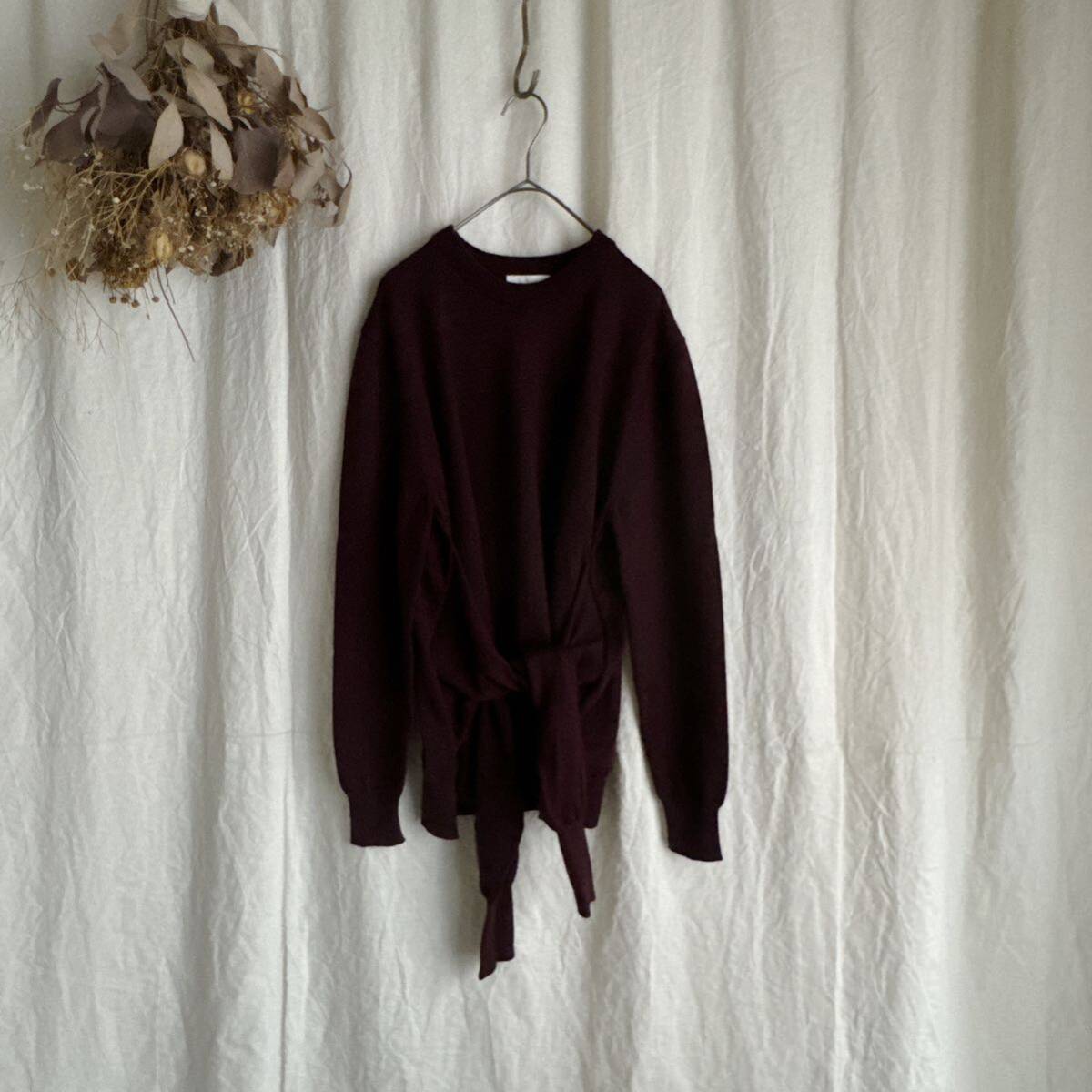 Chloe クロエ 2018 バーガンディ ニット セーター Sサイズ 拍卖