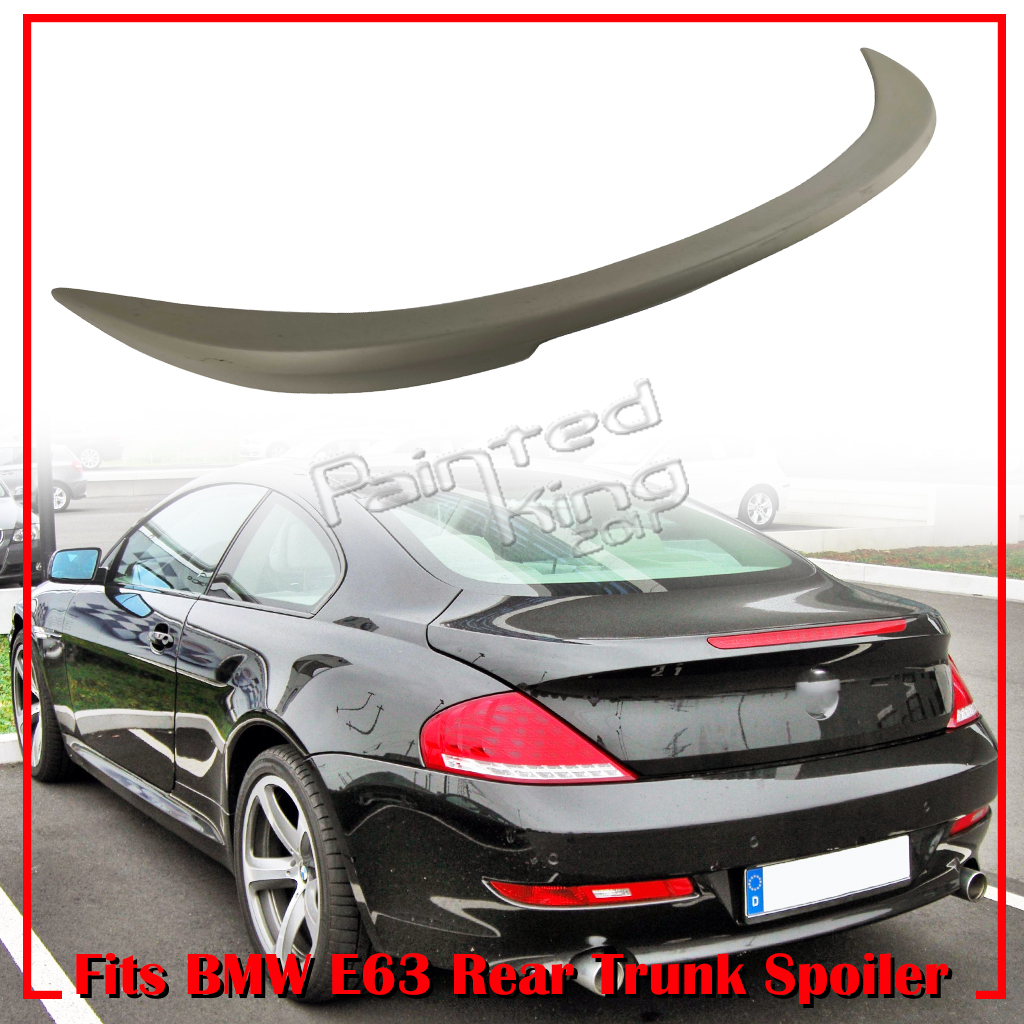 *在庫有即発送* 2008-2011 後期LCI BMW 6シリーズ E63 M6 クーペ エアロ 未塗装の素地 リアスポイラー トランクスポイラー V FRPの材質拍卖