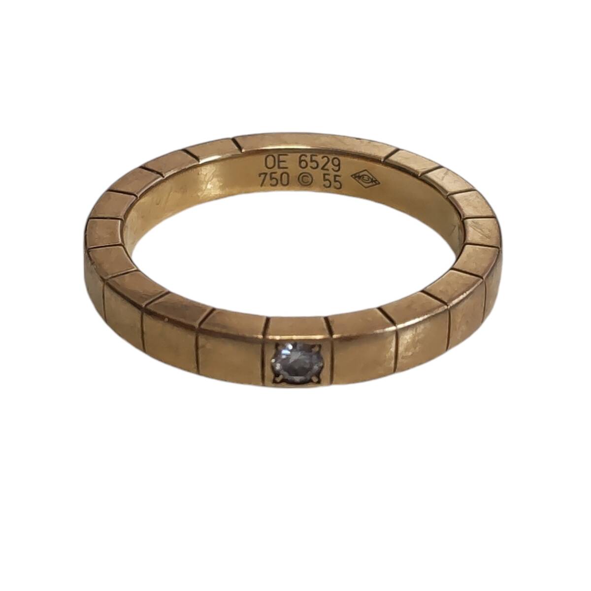 【中古品】Cartier カルティエ ラニエール リング サイズ15号 750 ゴールド 指輪 メンズアクセサリー 箱無し 本体のみ L65657RD拍卖